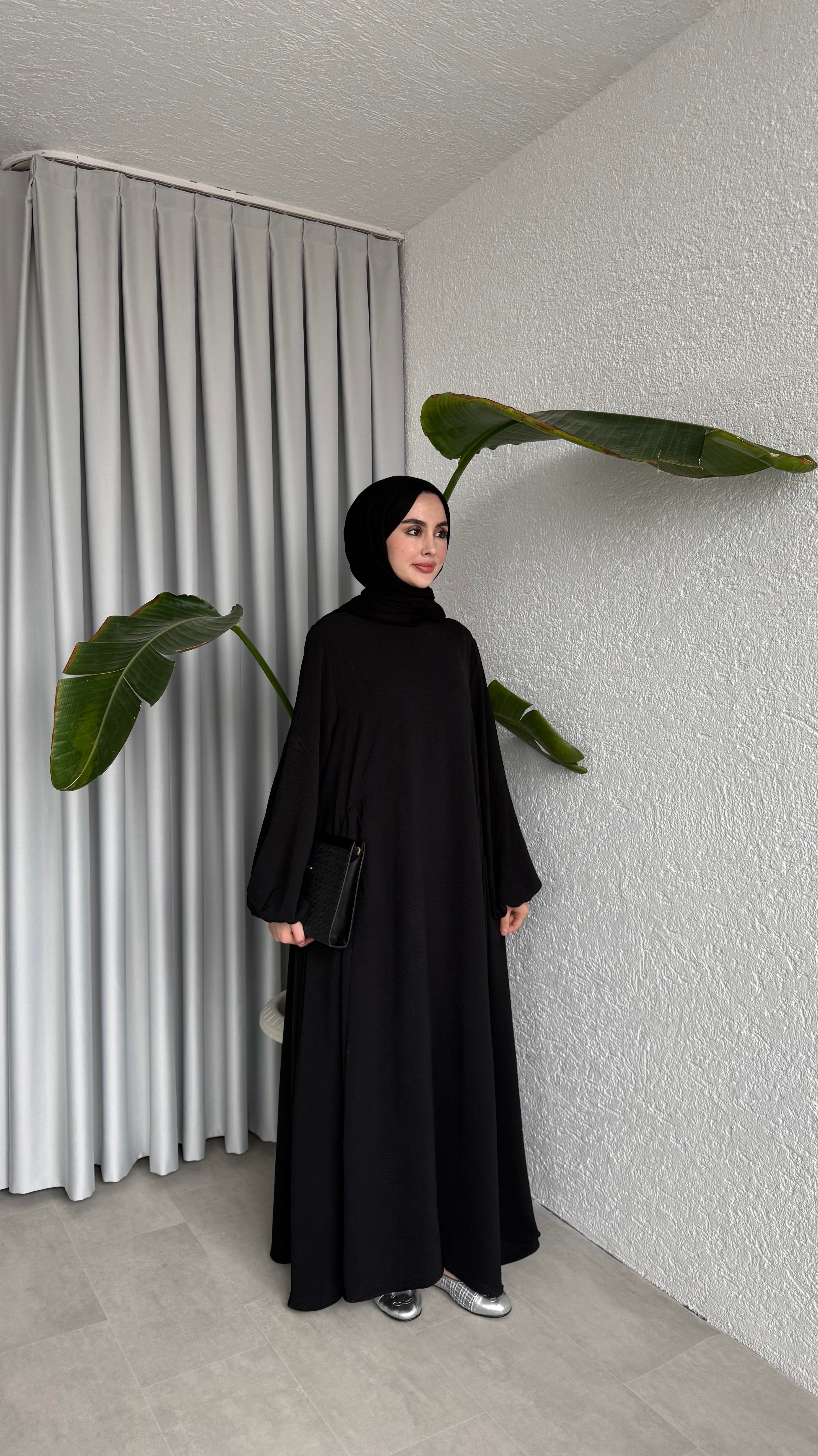 LOTUS ELBİSE SİYAH 