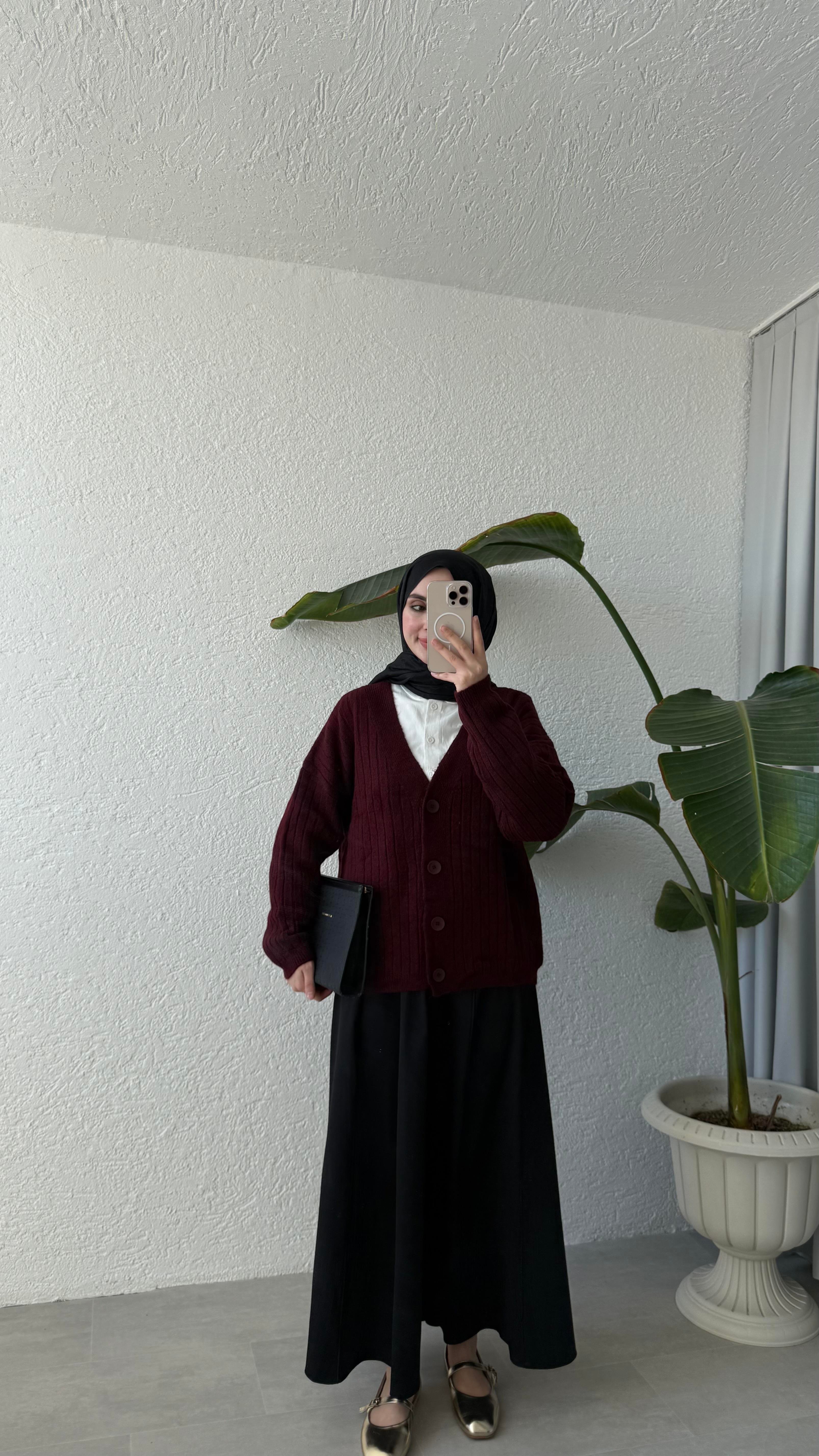 ÖRME KAZAK - BORDO