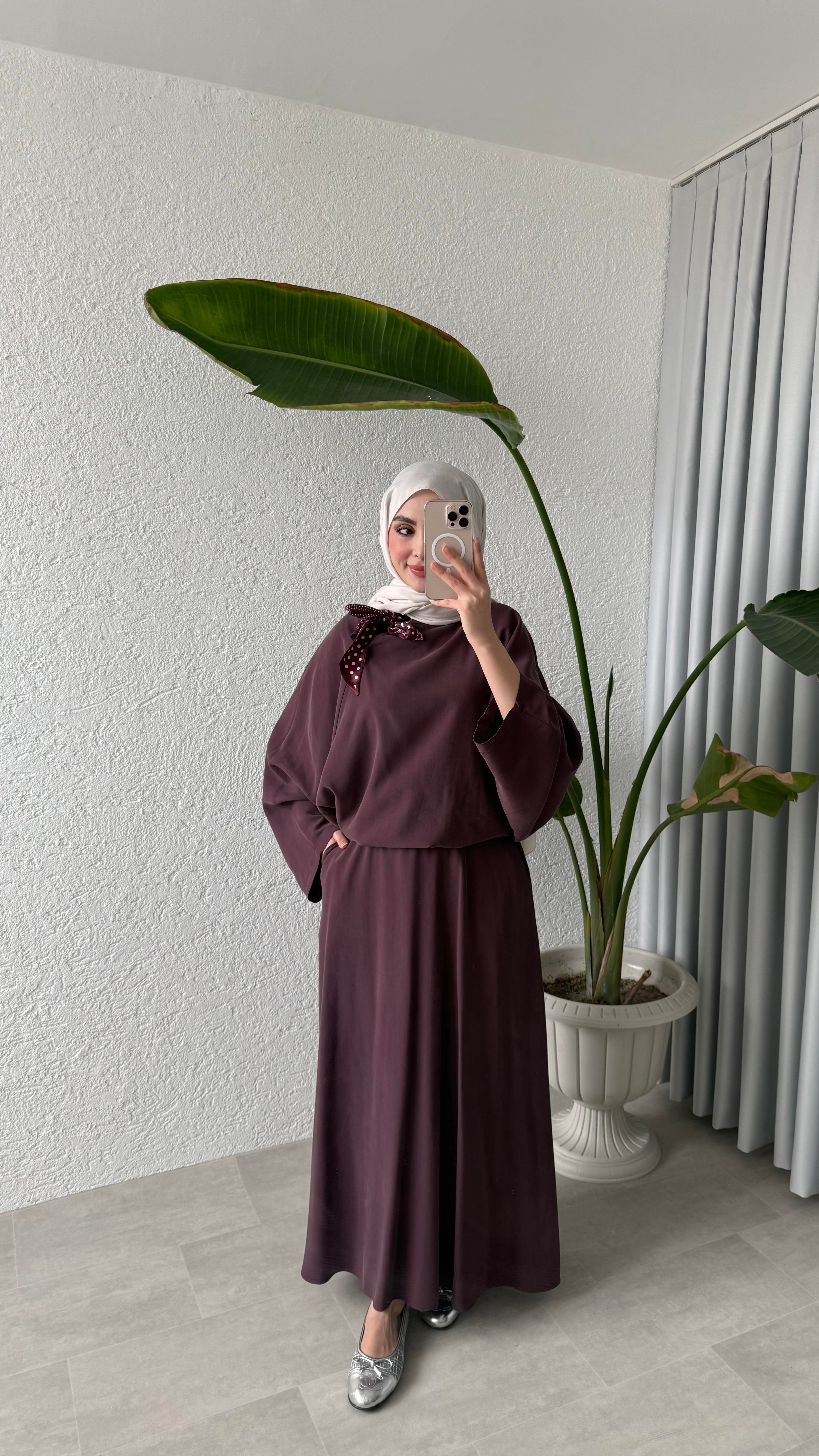 PREMİUM FULARLI TAKIM - MÜRDÜM