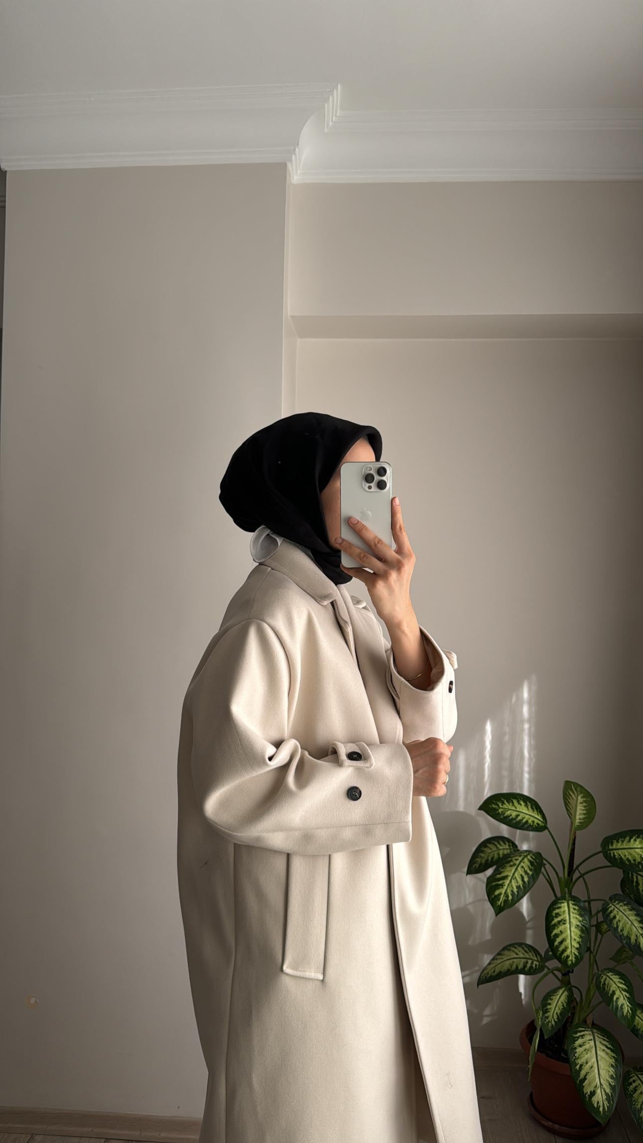 PREMİUM ZARA MUADİLİ KAŞE KABAN - EKRU