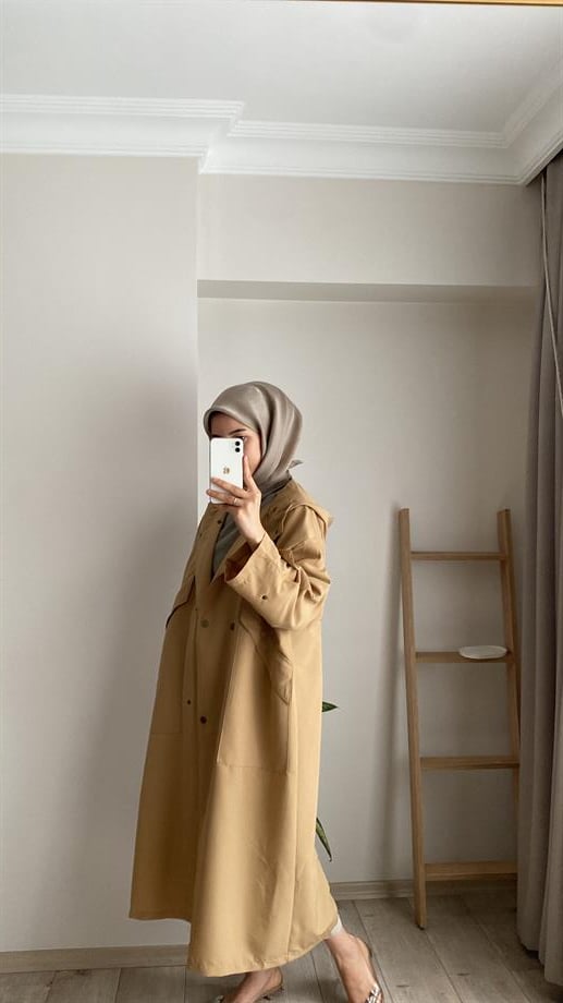 RETRO TRENÇ CAMEL