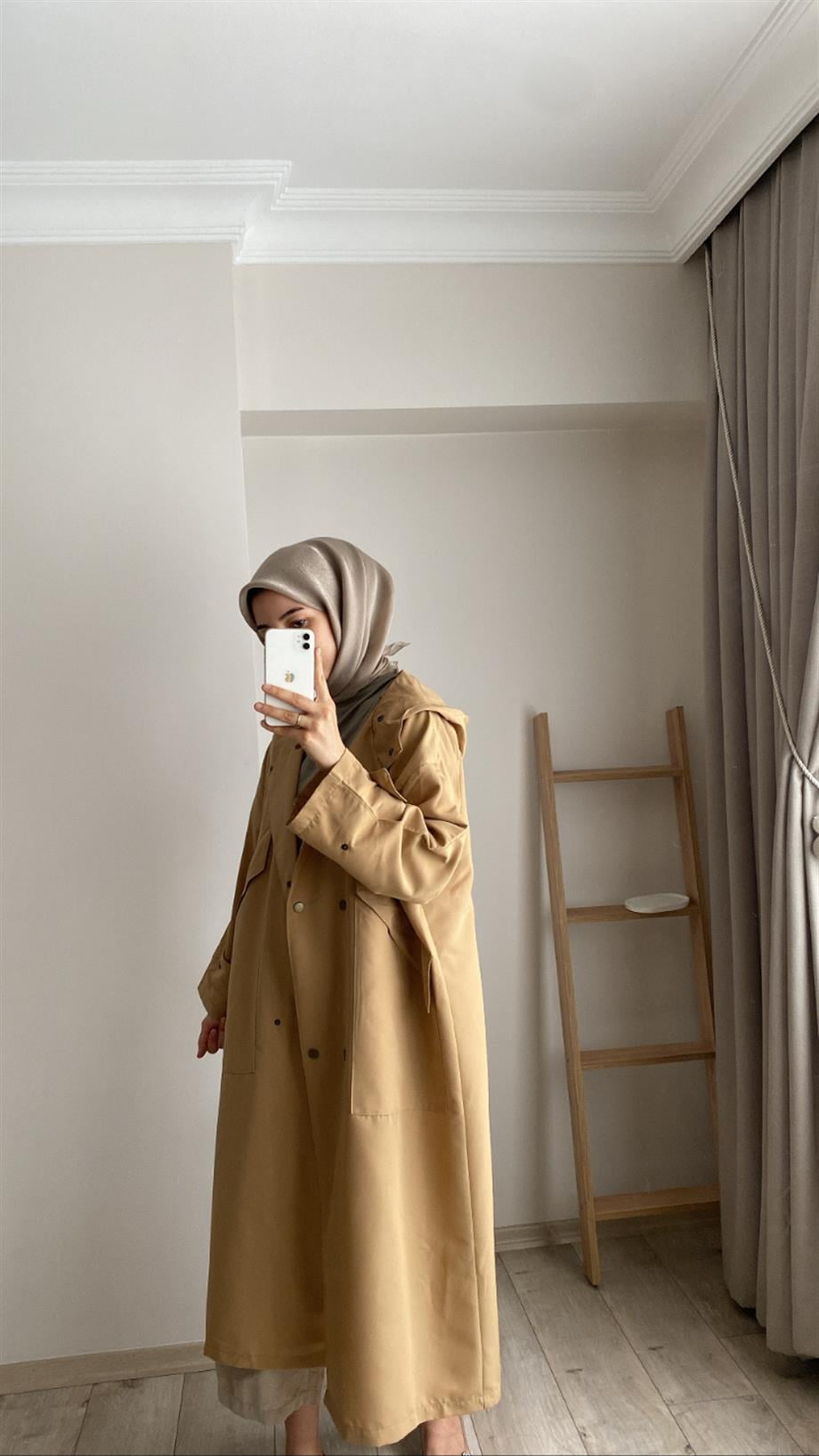 RETRO TRENÇ CAMEL