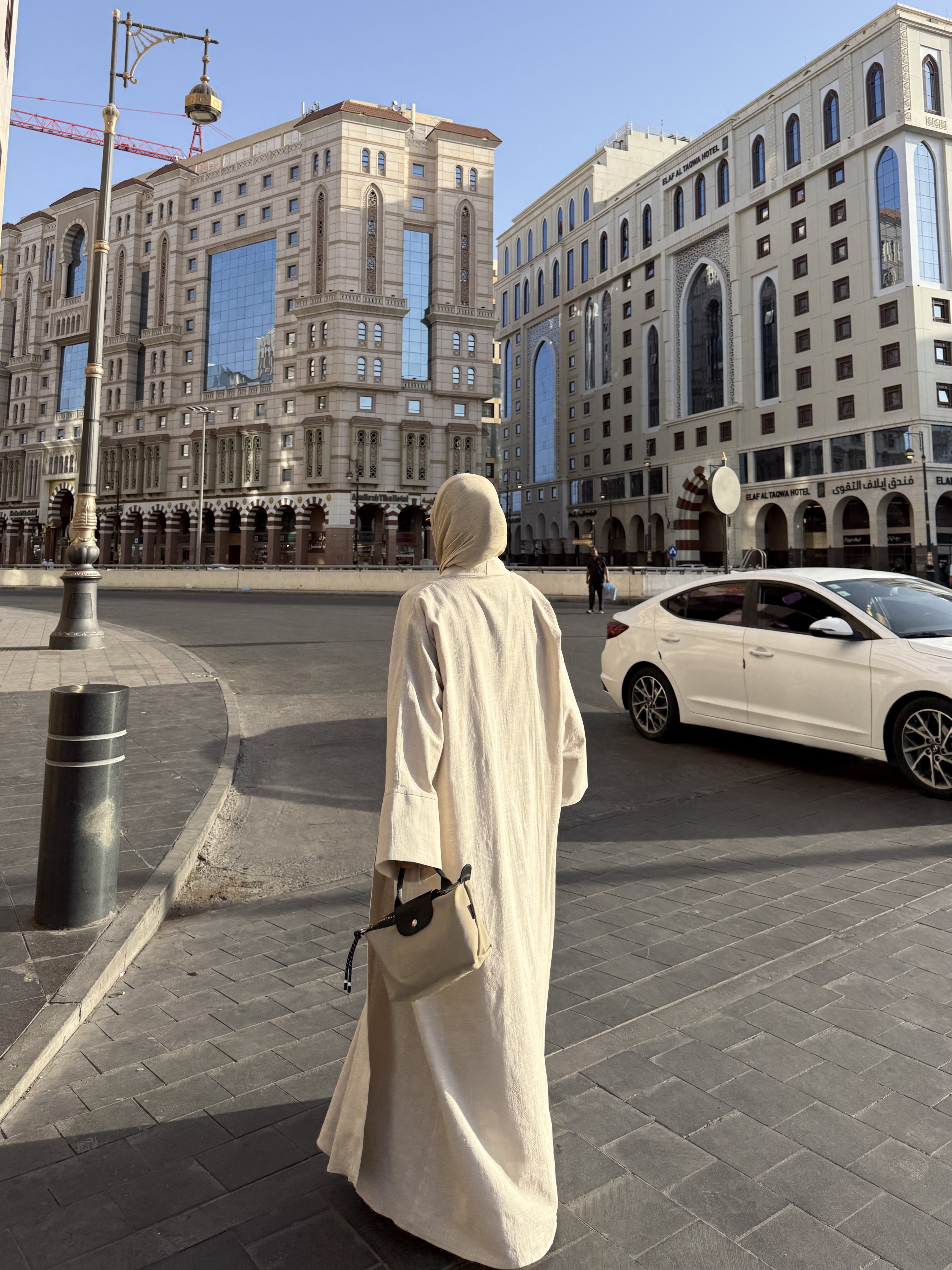 SAFA %100 KETEN ABAYA TAKIM - KUM BEJİ