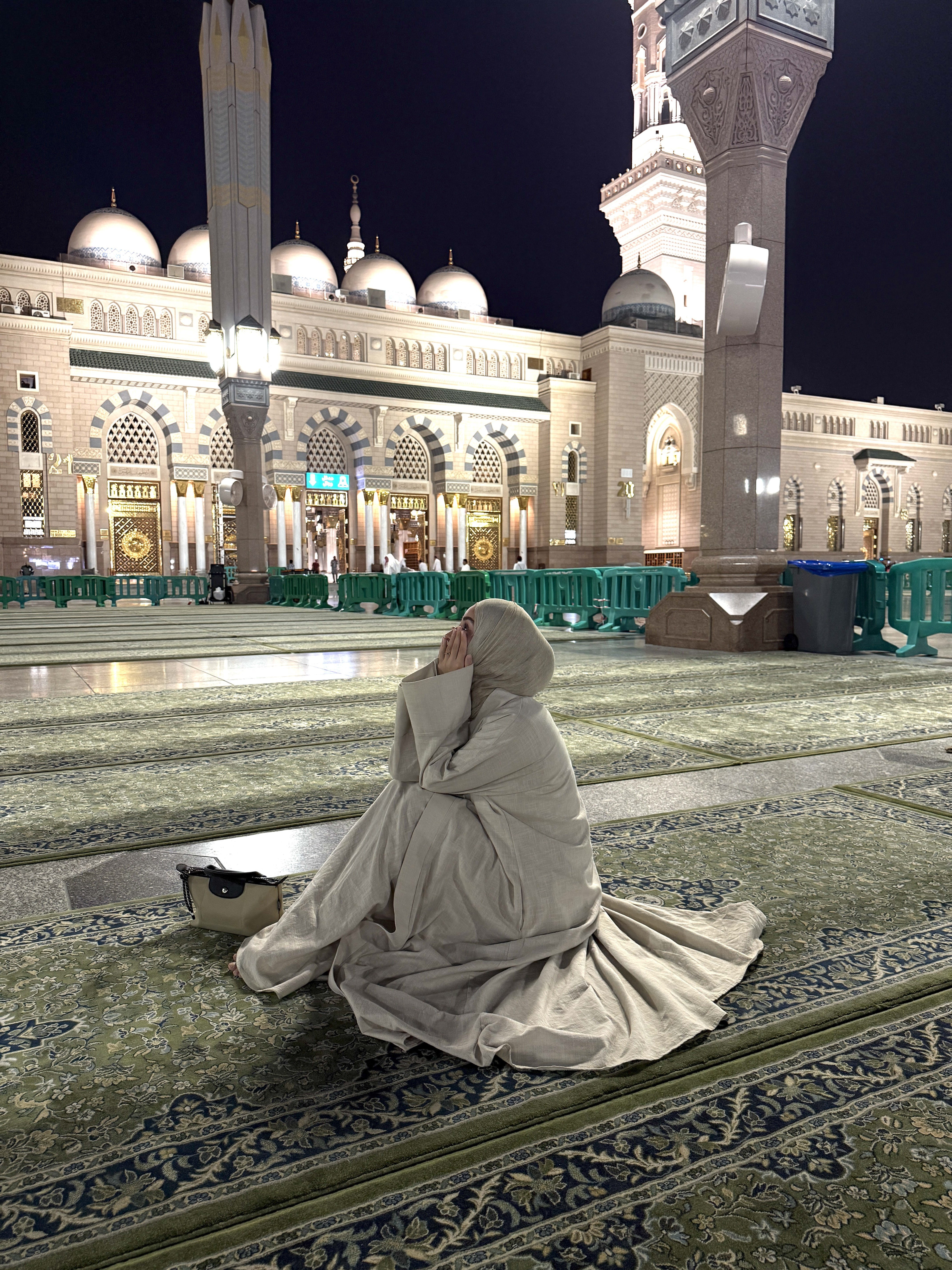 SAFA %100 KETEN ABAYA TAKIM - KUM BEJİ