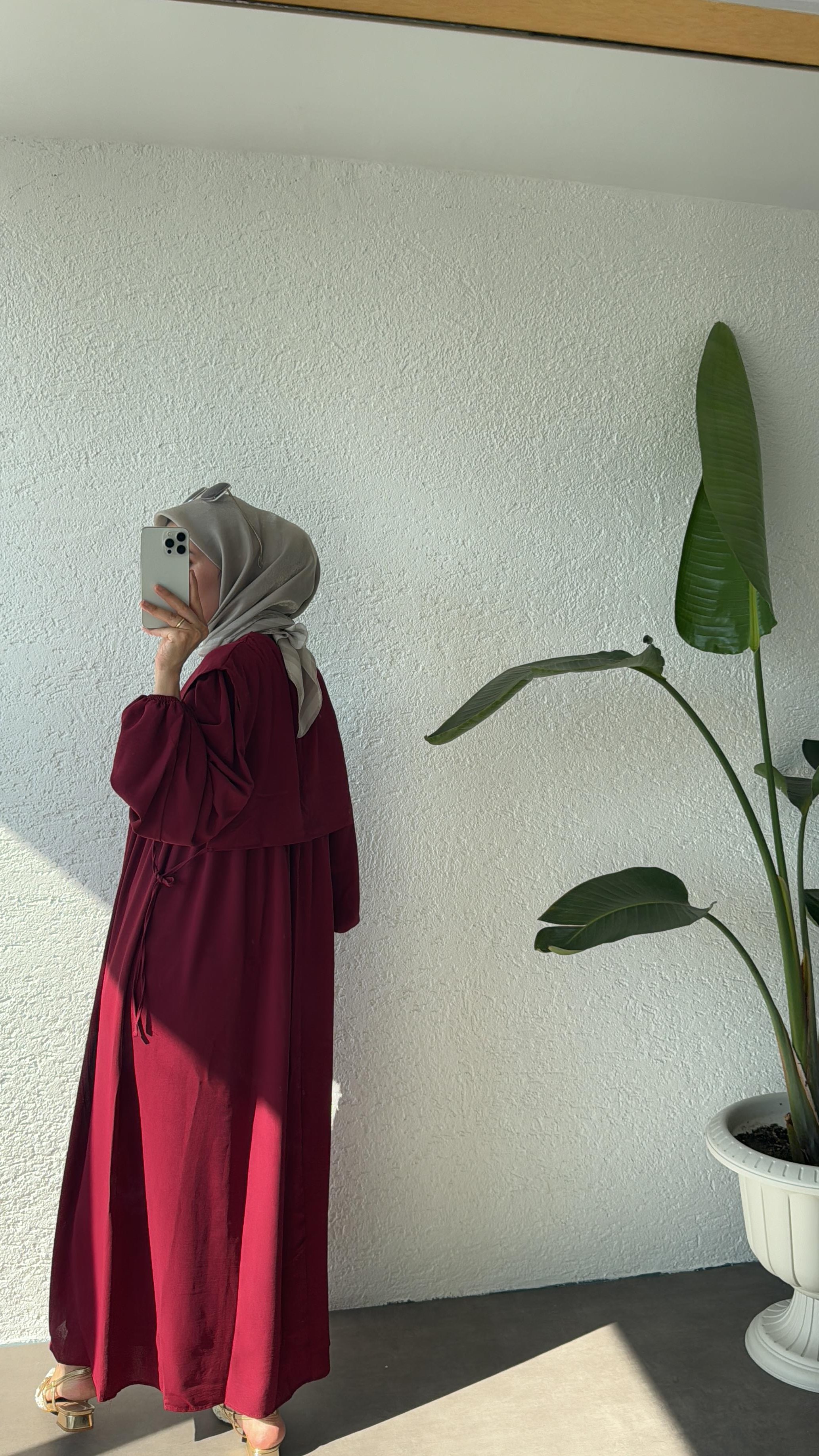 SAYE ELBİSE VİŞNE