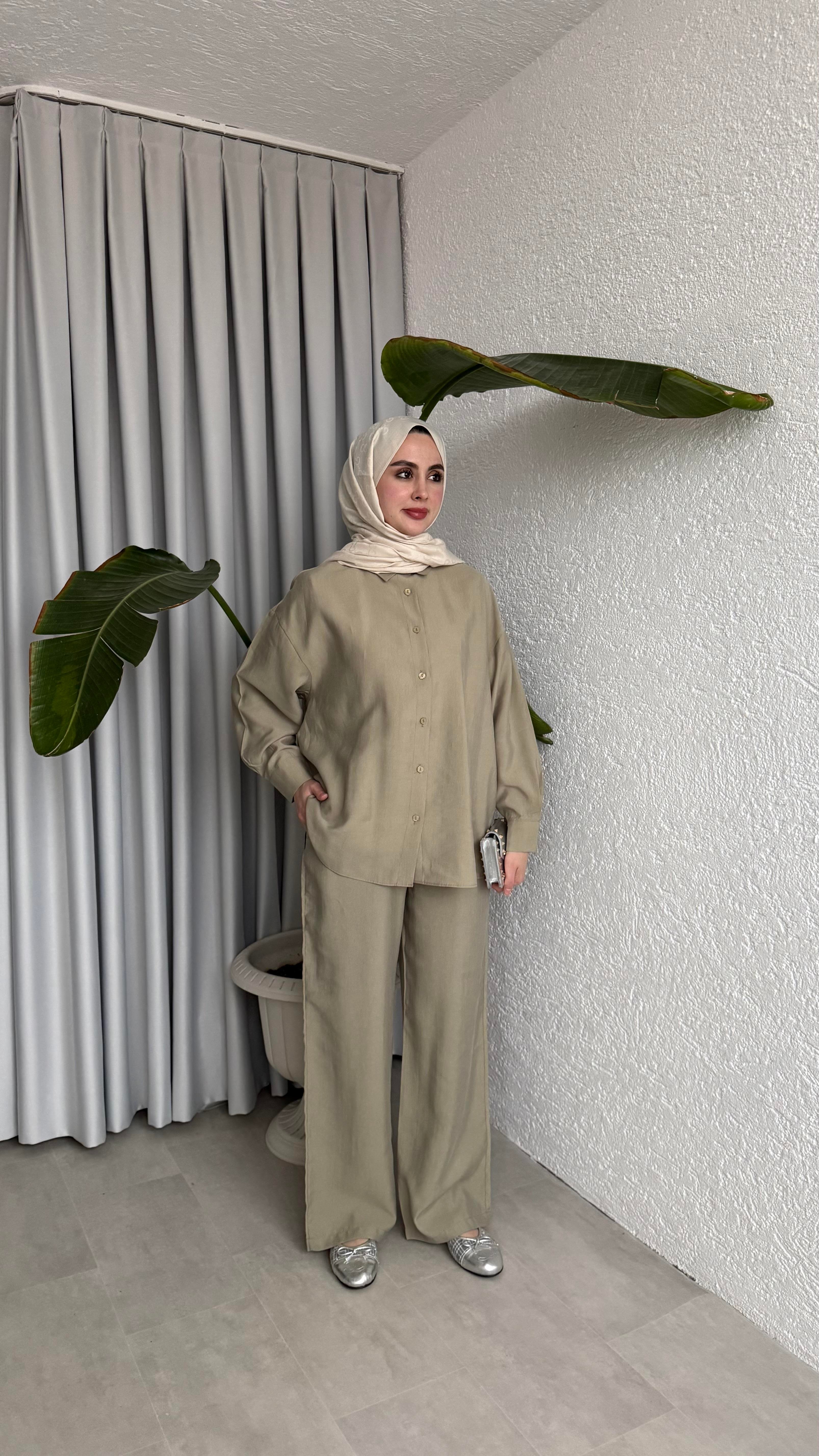 VAHA PANTOLONLU TAKIM - BEJ 