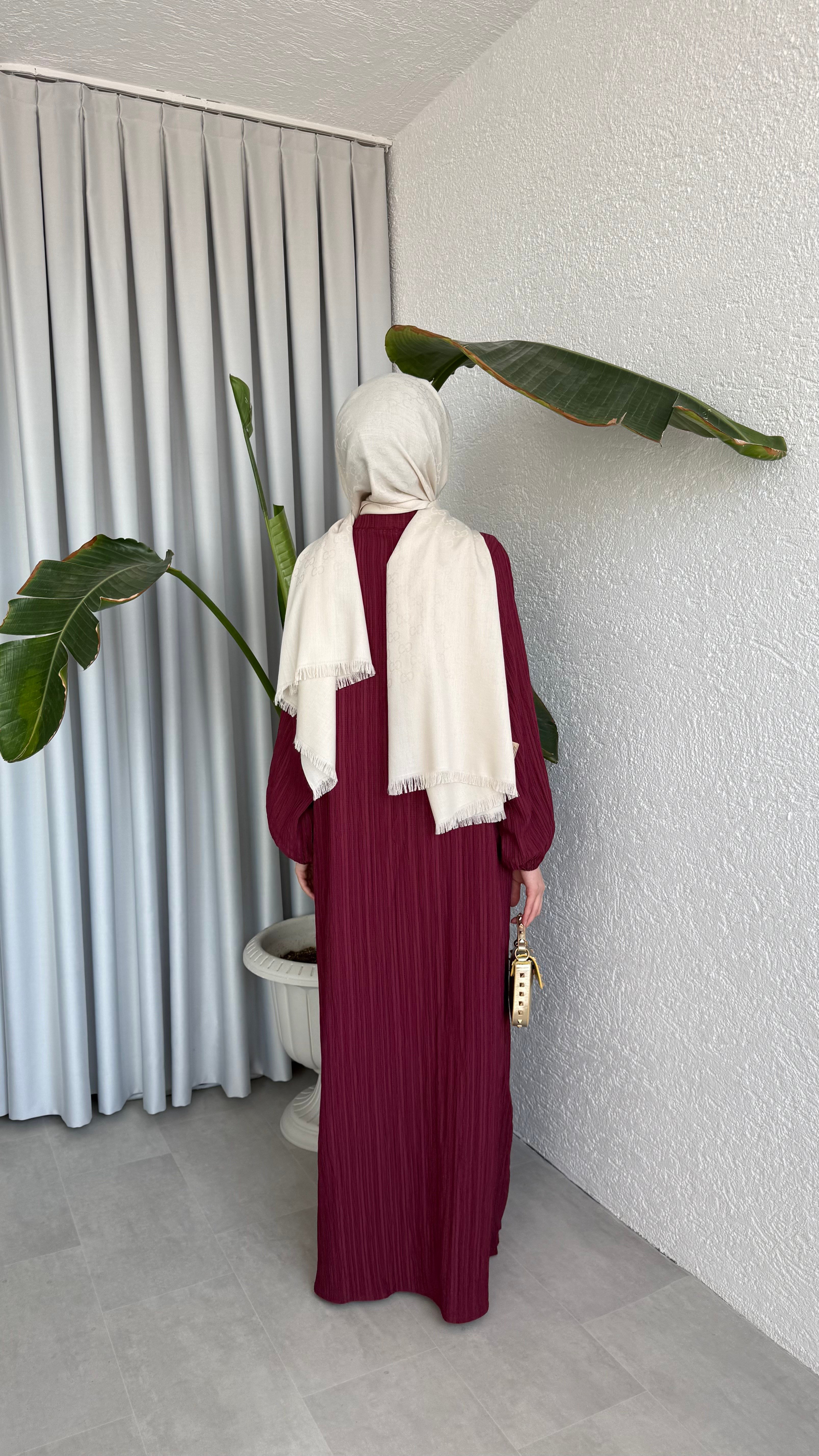 ZARİF ELBİSE VİŞNE
