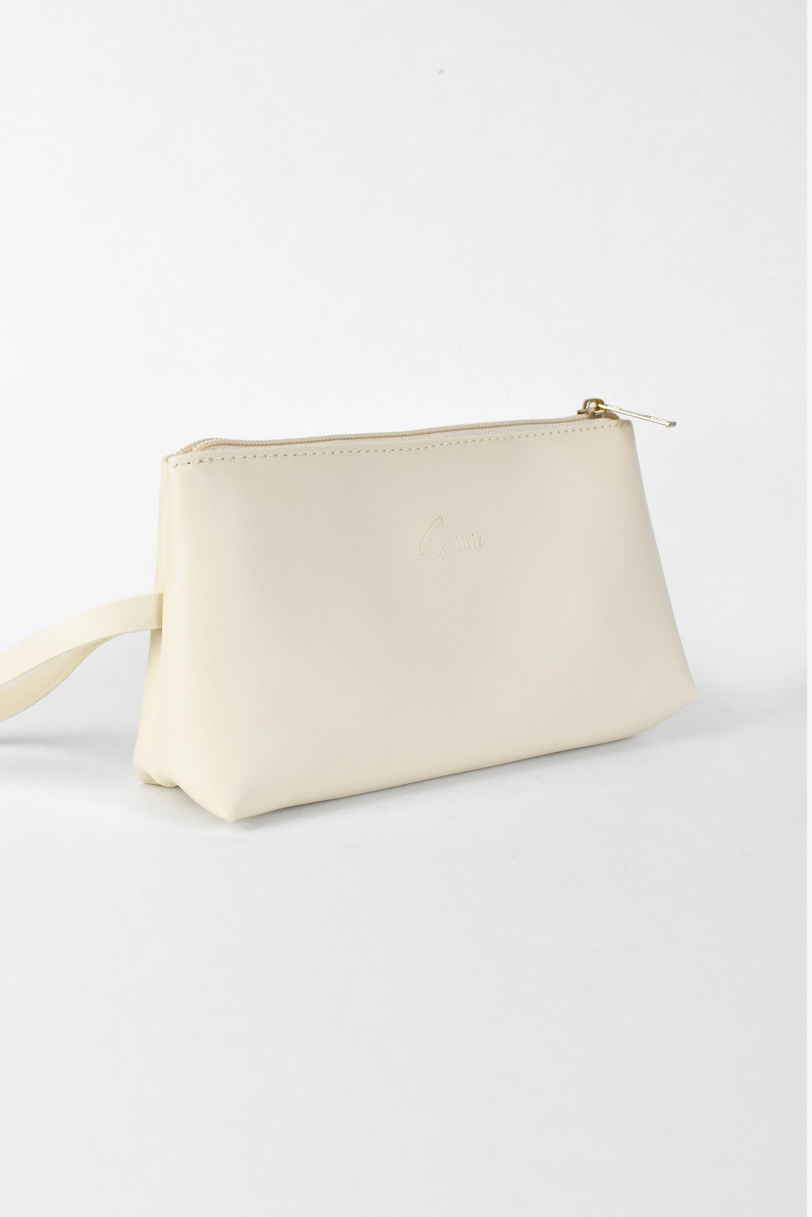 Biriz Kadın Makyaj Çantası - Krem