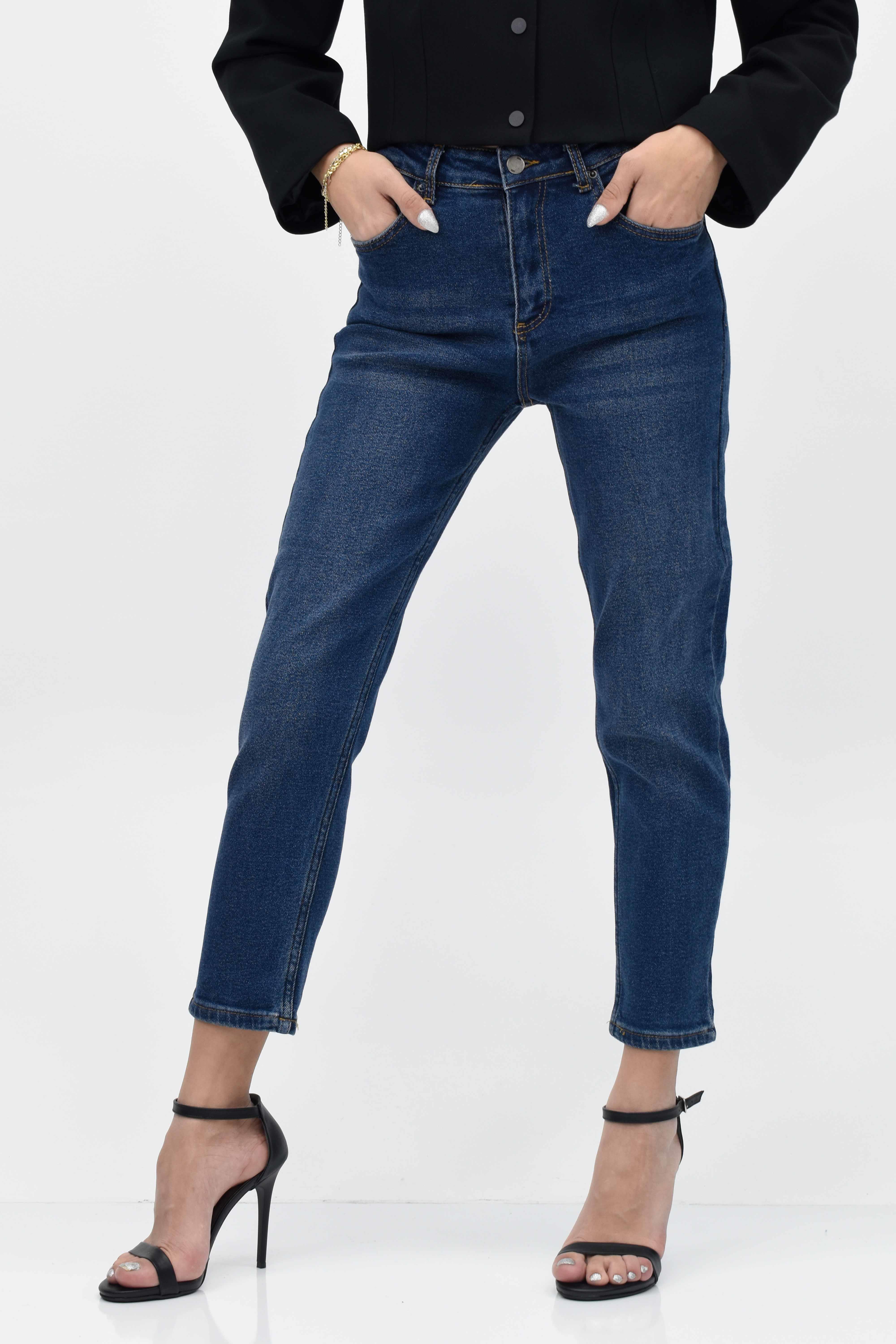 Mom Kot Pantolon - Lacivert