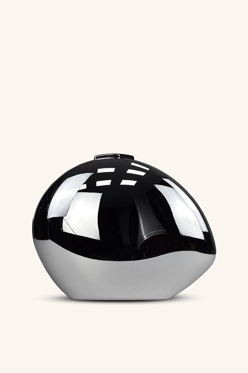 Parlak Metal Abiye Çanta - Gümüş