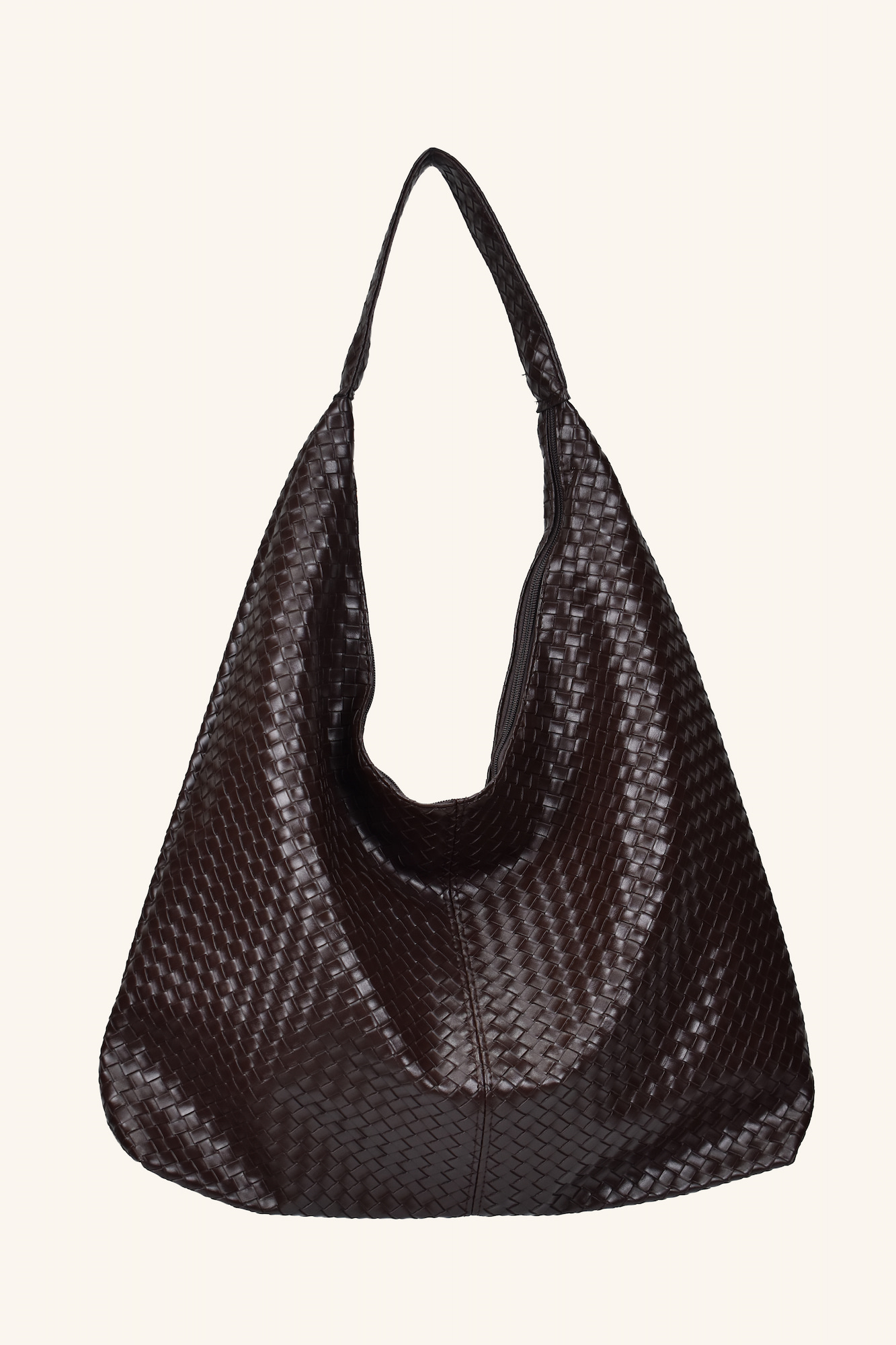 Zen Büyük Boy El ve Omuz Çantası - Kahverengi