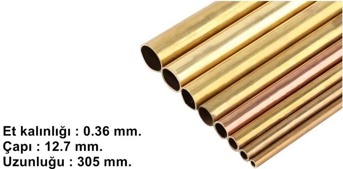 10139 PRİNÇ YUVARLAK BORU - 0.36 MM. ÇEPERLİ -12,7