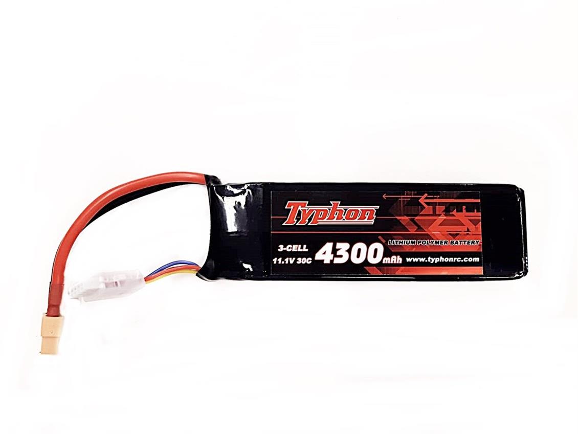 11.1 V 4300 MAH 30 C Lİ-PO PİL TYPHON