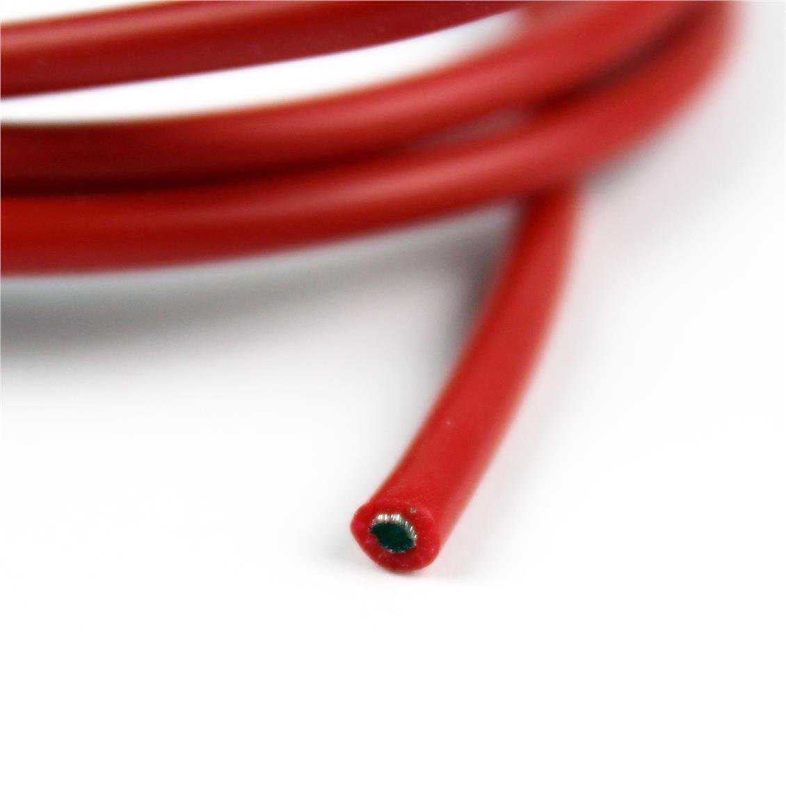 Himax 24 AWG / 0.25 mm. Silicone Cable, Black, 1 Meter