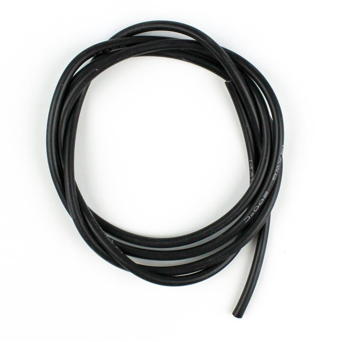 Himax 22 AWG / 0.35 mm. Silicone Cable, Black, 1 Meter