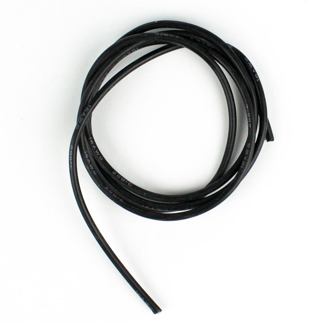 16 AWG / 1.50 mm. Silikon Kablo, Siyah, 1 Metre