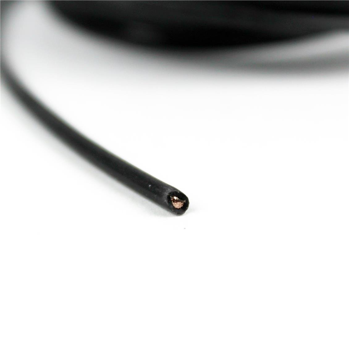 18 AWG / 0.75 mm. Silikon Kablo, Siyah, 2 Metre