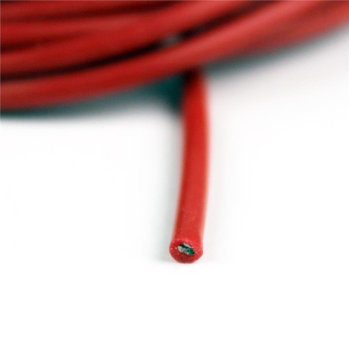 18 AWG / 0.75 mm. Silikon Kablo, Kırmızı, 2 Metre