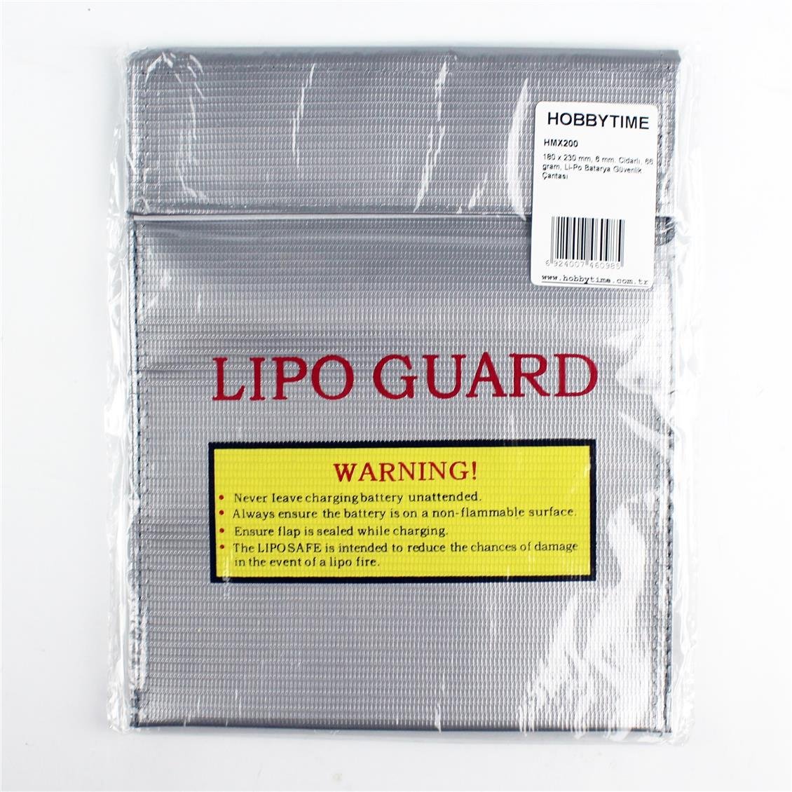 Himax 180 x 230 mm, 6 mm. Walled, 66 grams, Li-Po Battery Safety Bag