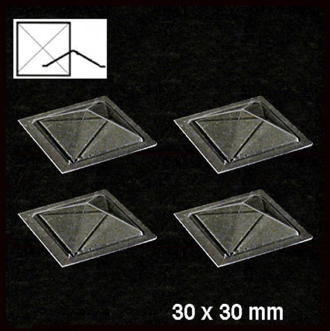 1802300 ATRİUM ŞEFFAF TAVAN-PİRAMİT 30° -ŞEFFAF-30