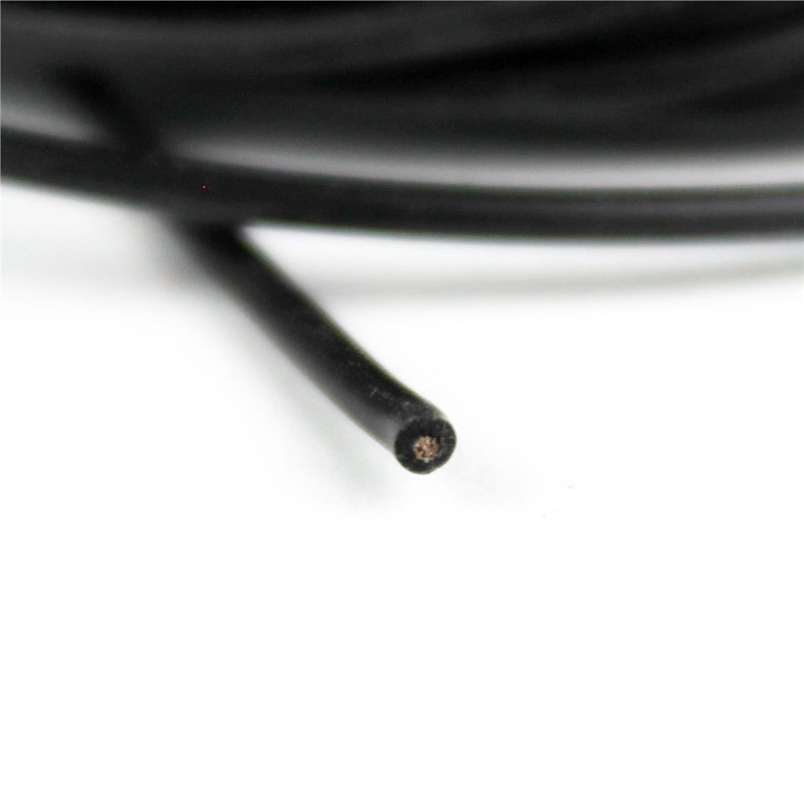 22 AWG / 0.35 mm. Silikon Kablo, Siyah, 5 Metre