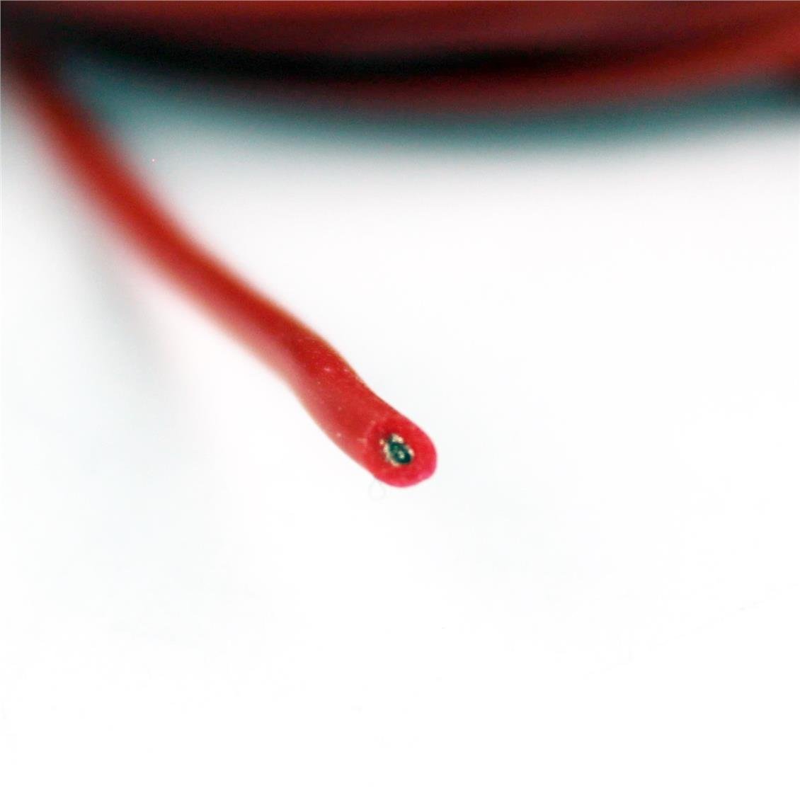 22 AWG / 0.35 mm. Silikon Kablo, Kırmızı, 5 Metre