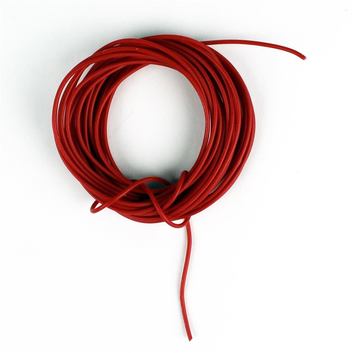 24 AWG / 0.25 mm. Silikon Kablo, Kırmızı, 5 Metre