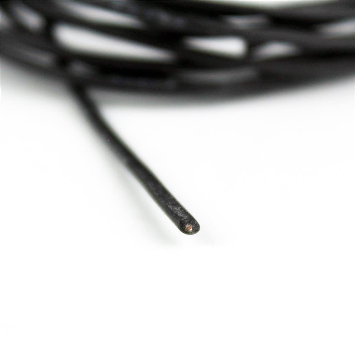 24 AWG / 0.25 mm. Silikon Kablo, Siyah, 2 Metre