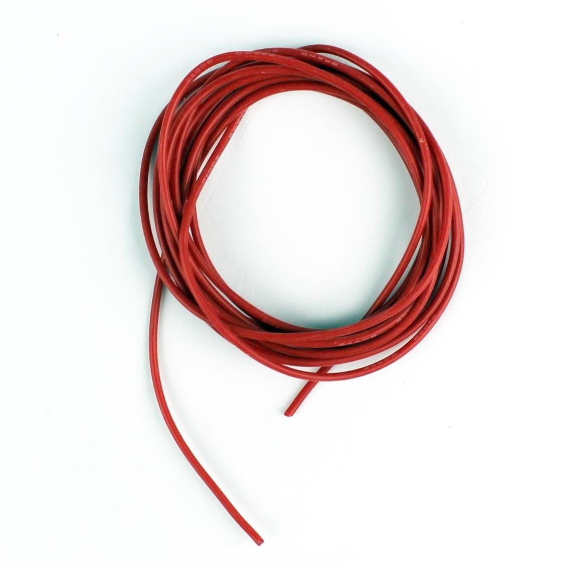 24 AWG / 0.25 mm. Silikon Kablo, Kırmızı, 2 Metre