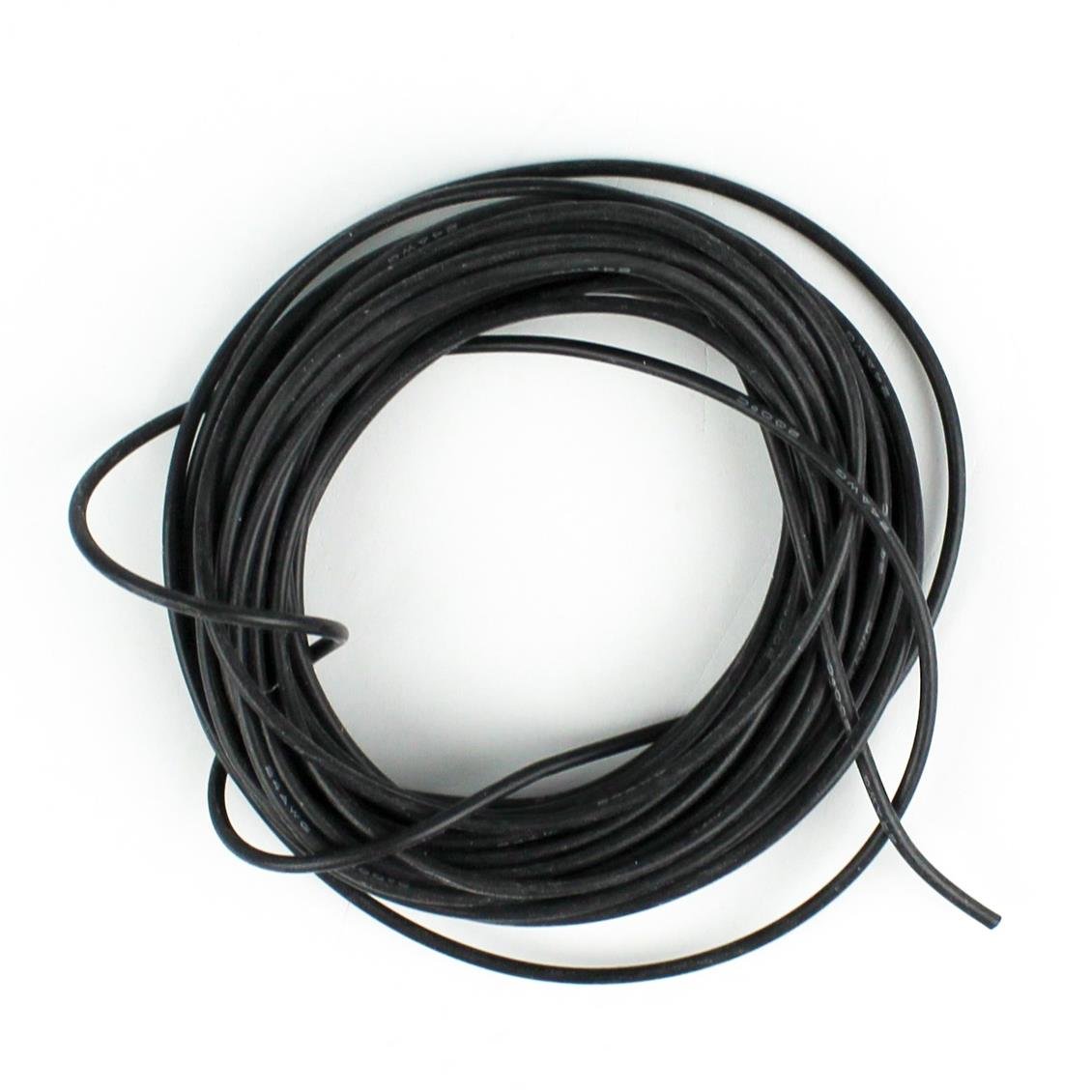 24 AWG / 0.25 mm. Silikon Kablo, Siyah, 5 Metre