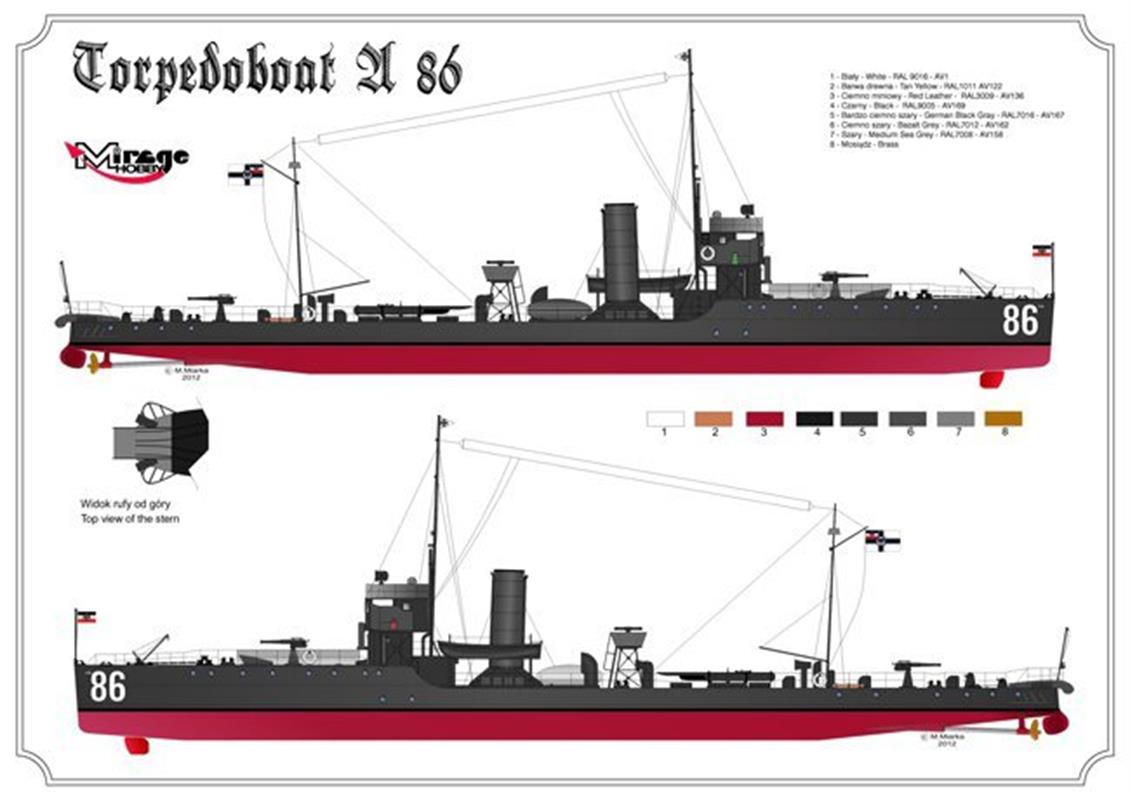 350505 1/350 A 86 German Torpedoboat A/III Class