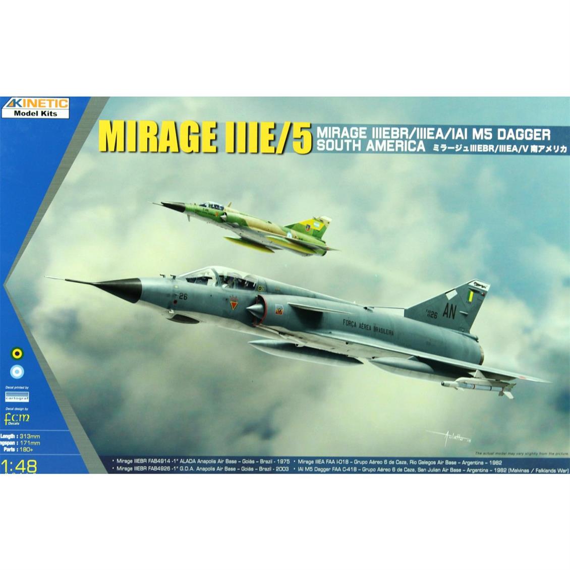 48052 1/48 SOUTH AMERICAN MIRAGE IIIE/V