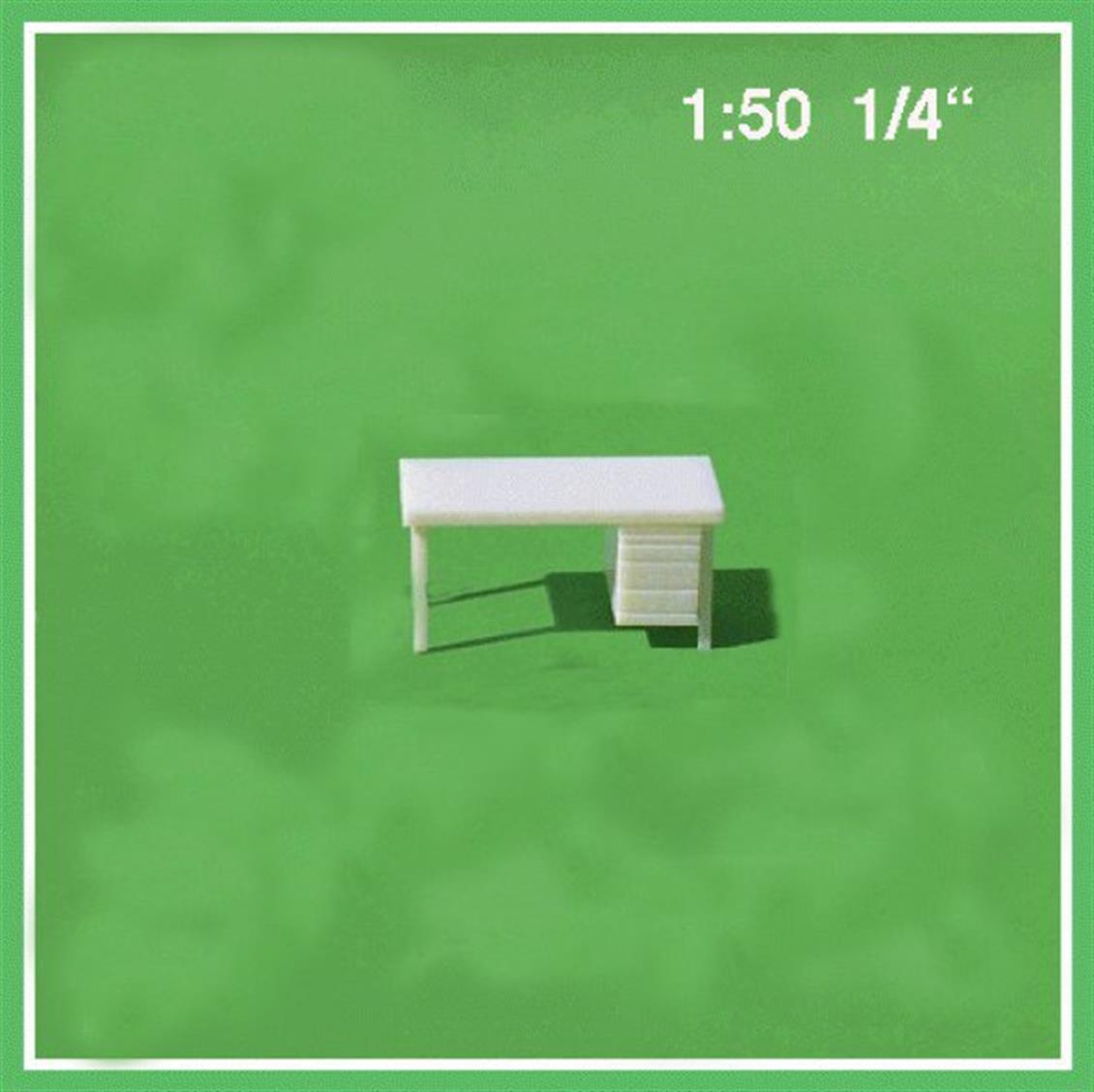 5520215 1/50 OFİS MASASI -DİKDÖRTGEN-ÇEKMECELİ-BEY