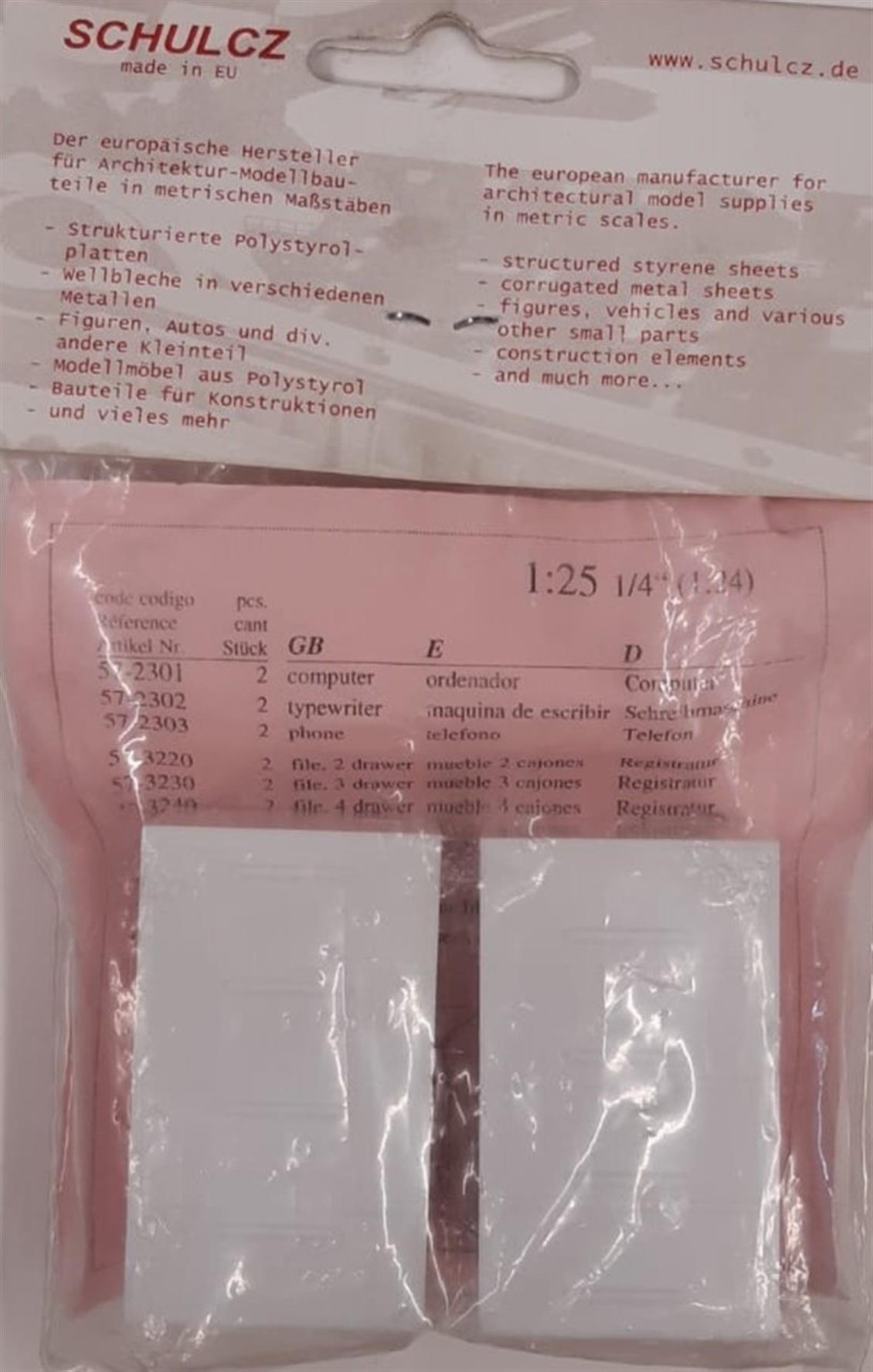 573240 1/25 KOMODİN -4 ÇEKMECELİ -BEYAZ