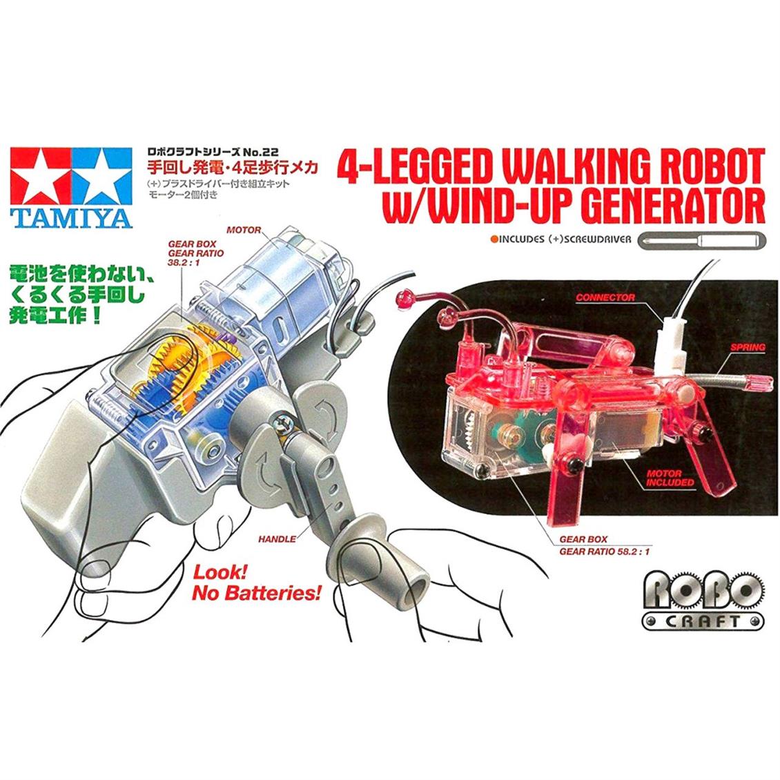 71122 4-LEG ROBOT W/WİNDUP GENERATOR