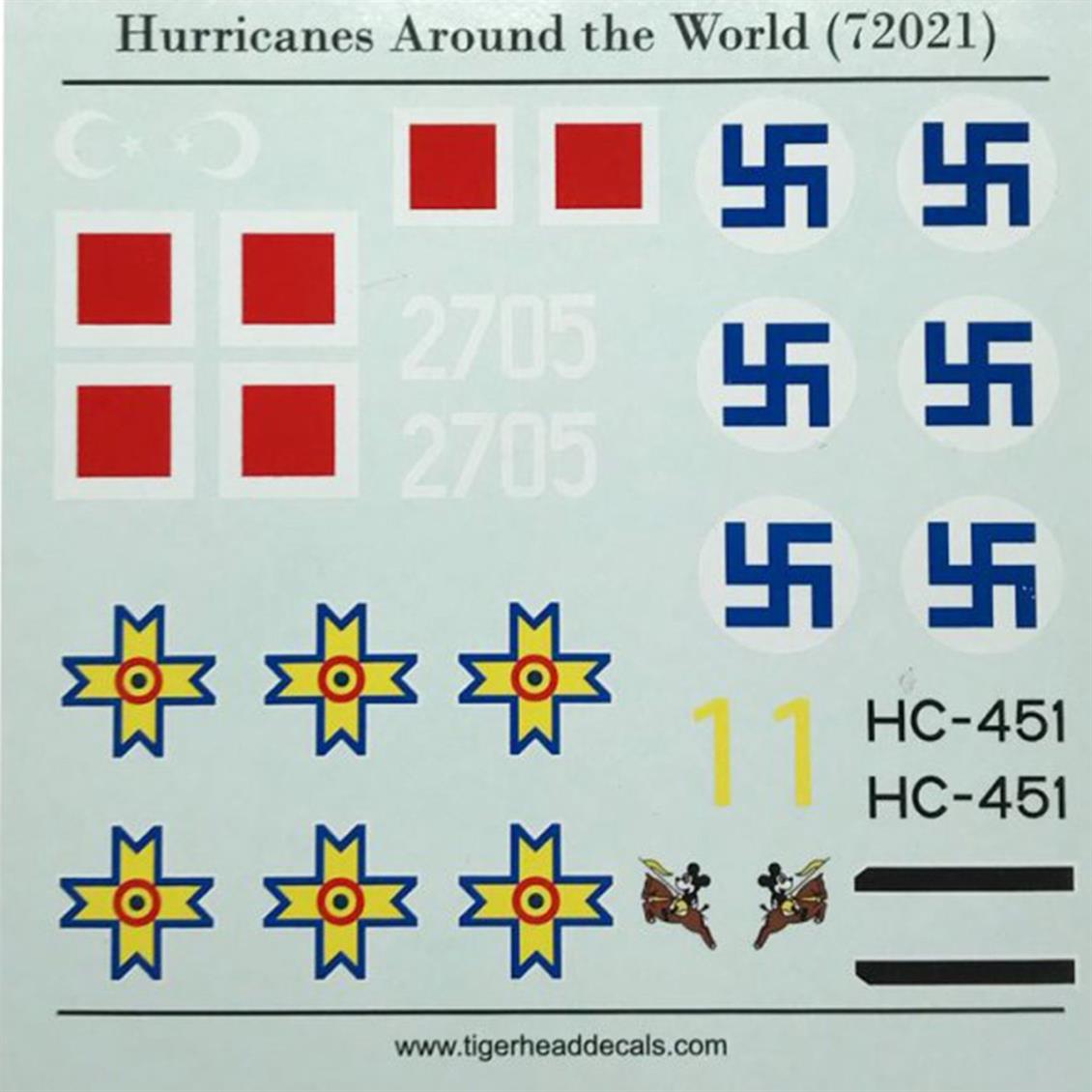72021 1/72 Hurricanes Around the World