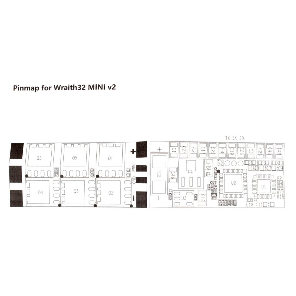 80082 Wraith32 Mini v2 BLHELI32 ESC 2 6S 35A 10x20