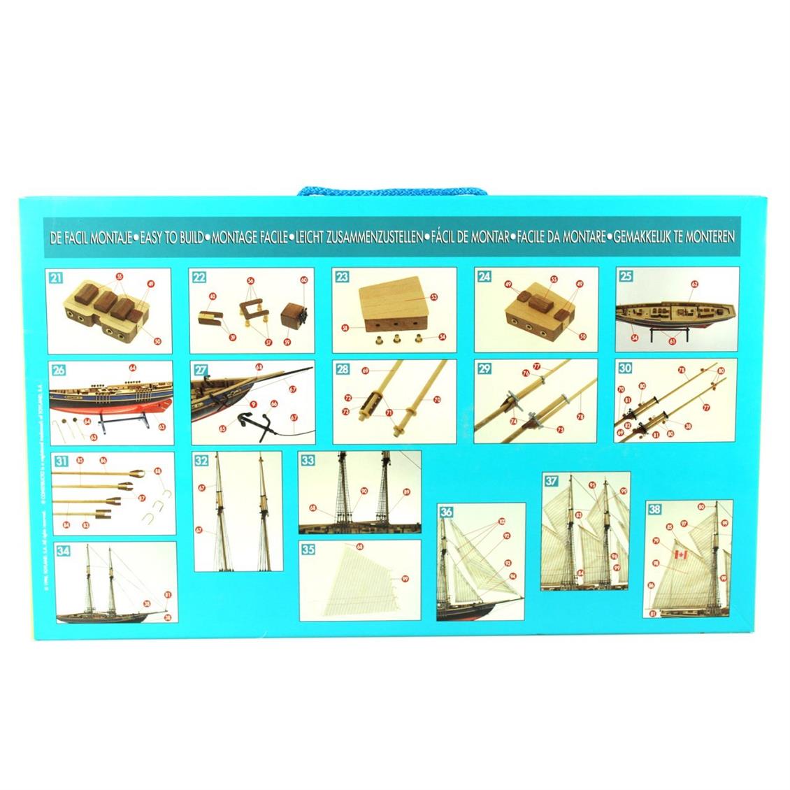 80618 1/135 BLUENOSE II - AHŞAP TEKNE KİTİ