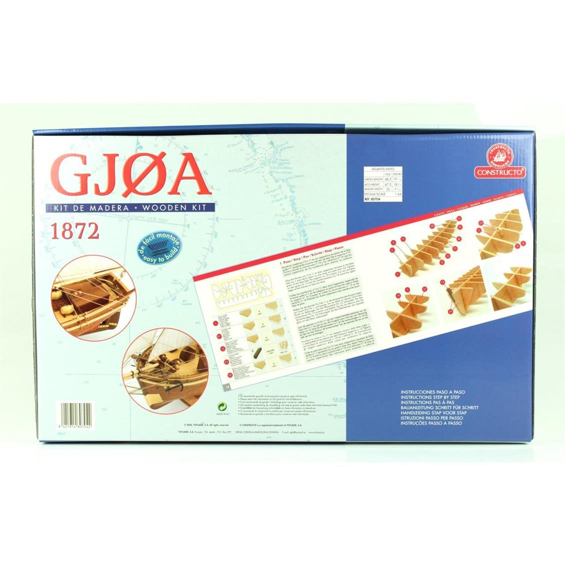 80704 1/64 GJOA - AHŞAP TEKNE KİTİ