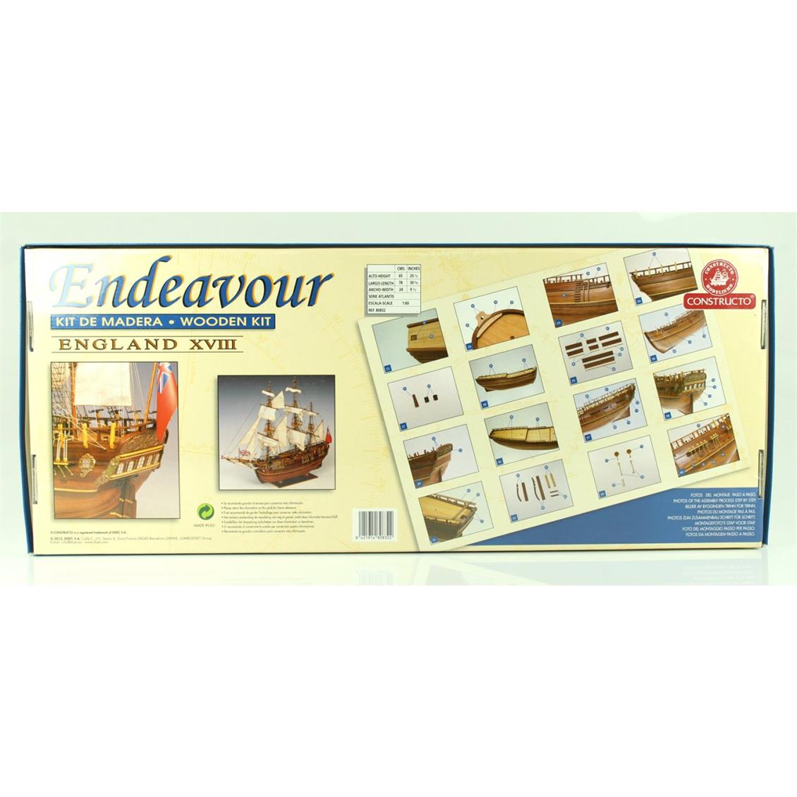 80832 1/60 ENDEAVOUR - AHŞAP TEKNE KİTİ