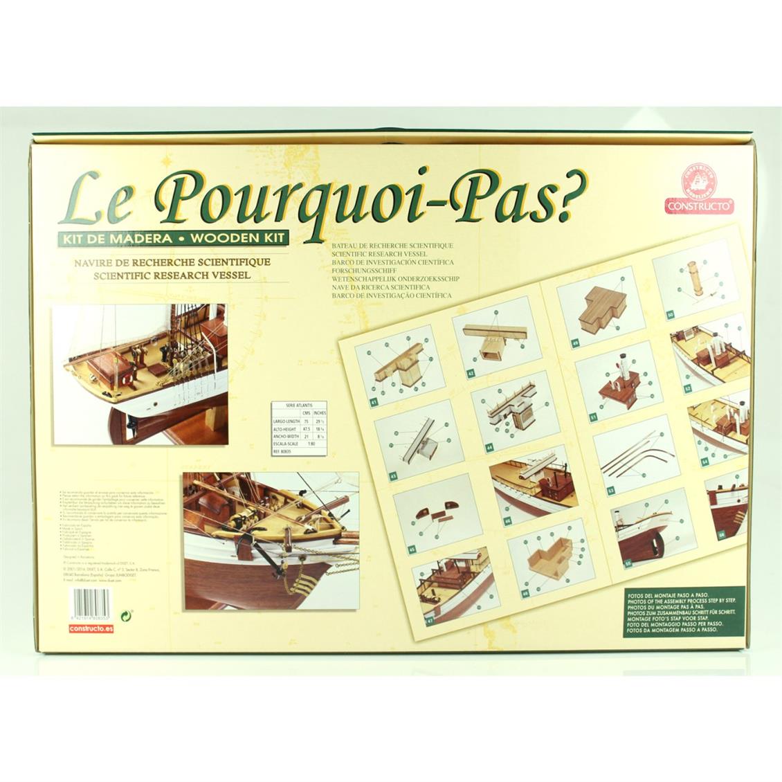 80835 1/80 LE POURQUOI - PAS - AHŞAP TEKNE KİTİ