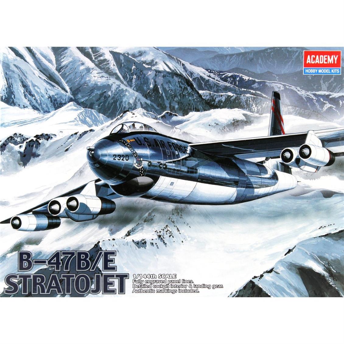 Academy 1/144 B-47B/E Stratojet Uçak Maketi