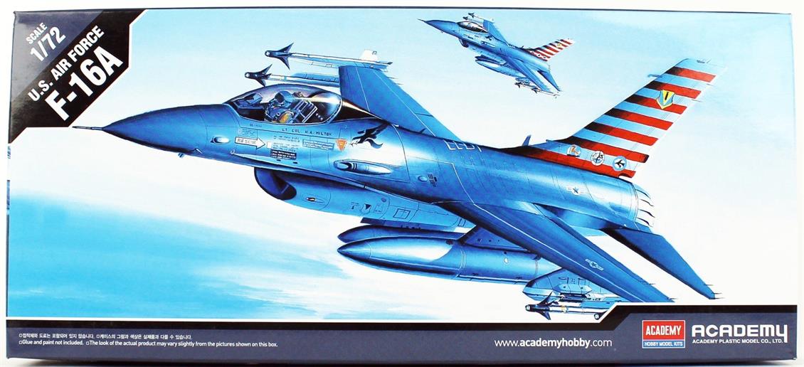 Academy 12444 1/72 F-16A Fighting Falcon Savaş Uçağı Demonte Plastik Maketi