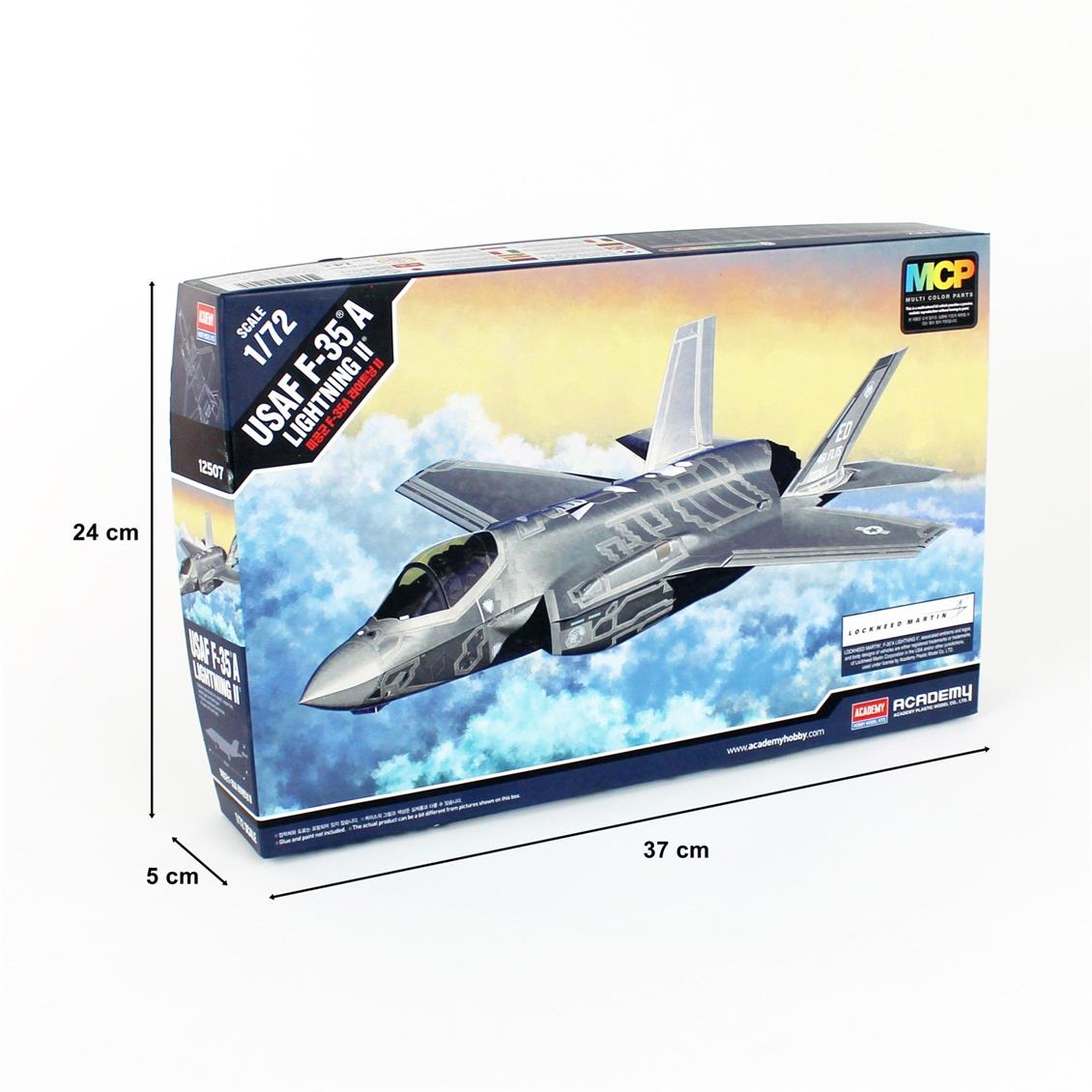 Academy 12507 1/72 USAF F-35A Savaş Uçağı Demonte Plastik Maketi