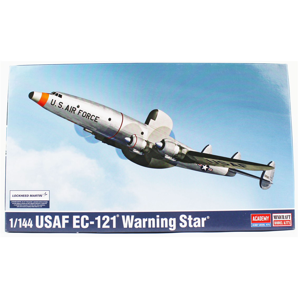 Academy 12637 1/144 USAF EC-121 Warning Star, Early Warning and Control Aircraft, Plastic Model Kit