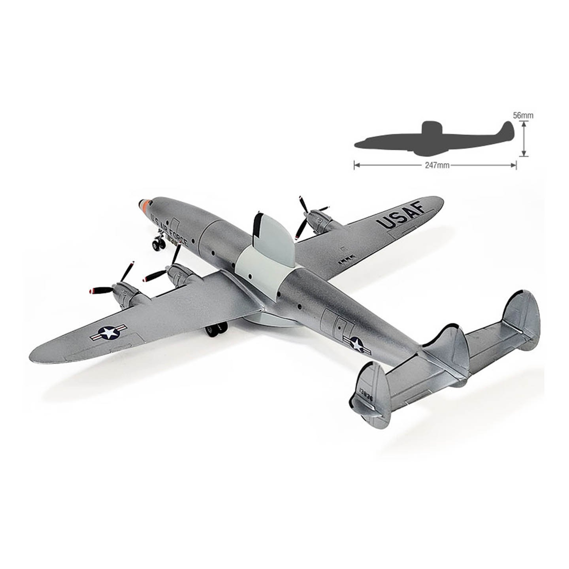Academy 12637 1/144 USAF EC-121 Warning Star, Early Warning and Control Aircraft, Plastic Model Kit