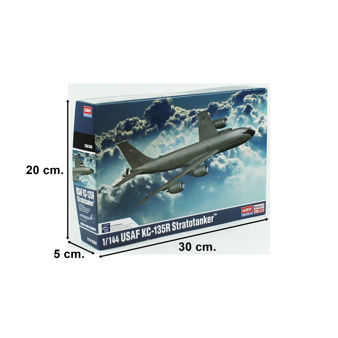 Academy 12638 1/144 USAF KC-135R Stratotanker, Yakıt İkmal Uçağı, Plastik Model Kiti