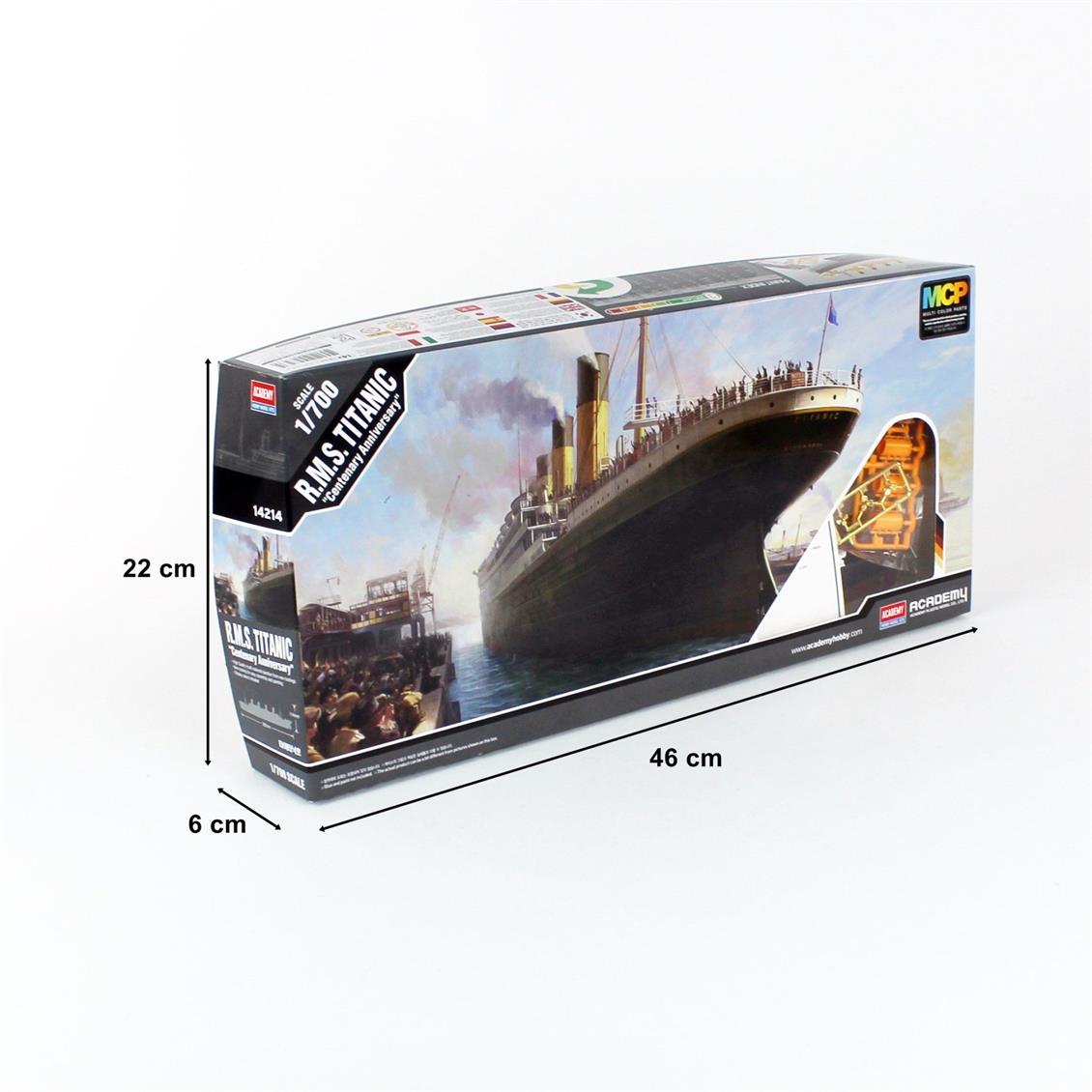 Academy 14214 1/700 R.M.S. Titanik Transatlantik Yolcu Gemisi Demonte Plastik Maketi