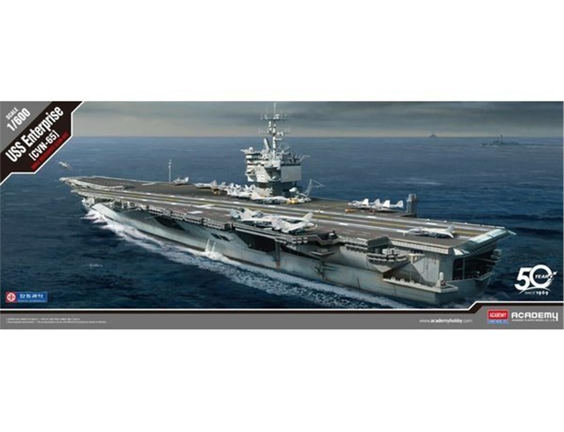 Academy 14400 1/600 USS Enterprise CVN-65 Savaş Gemisi Demonte Plastik Maketi