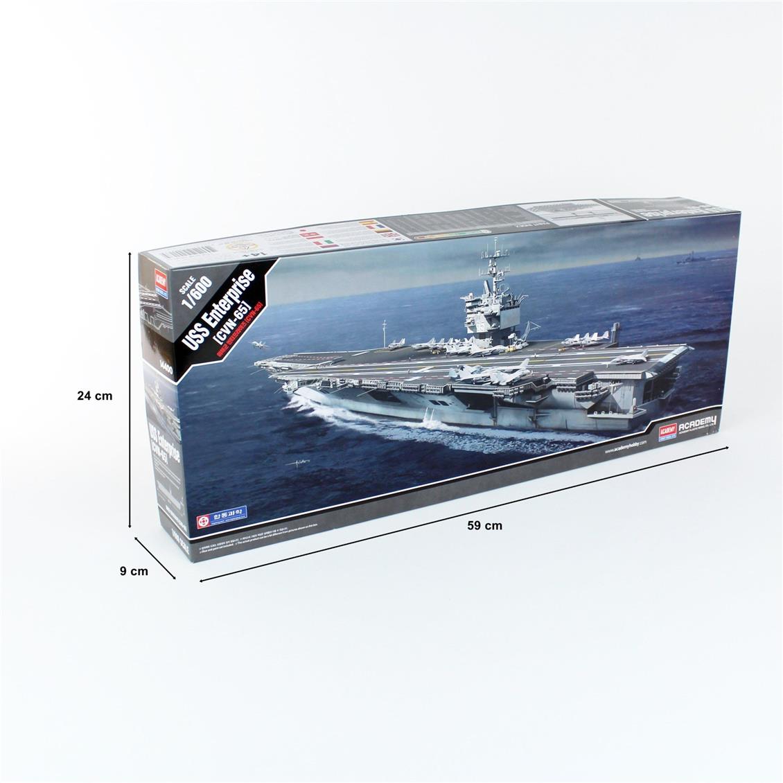 Academy 14400 1/600 USS Enterprise CVN-65 Savaş Gemisi Demonte Plastik Maketi